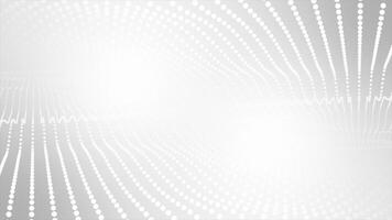 white color wavy circular dots modern design 3d seamless background video