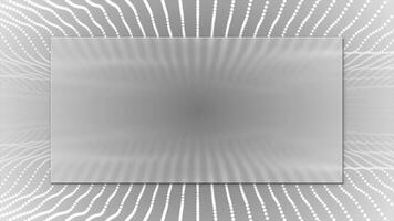 white color wavy circular dots with morph glass or blur space modern design 3d background for business purpose video