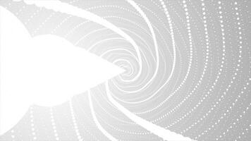 white color 3d sphere forming swirl pattern modern design 3d mesh background video