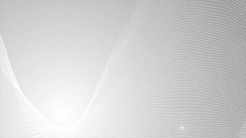 white color simple and classy wavy circular dots modern design 3d seamless background for presentation video
