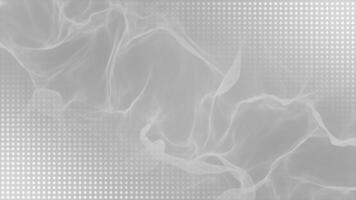 white color wavy pattern silk cloth textured with halftone modern design geometrical background video