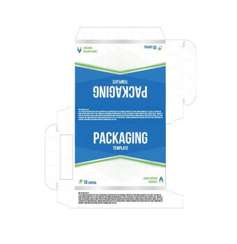 Packaging box template vector