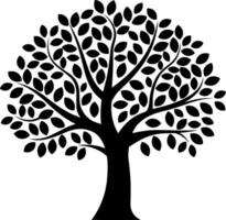 tree silhouette icon design vector