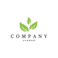 Leaf logo template simple vector