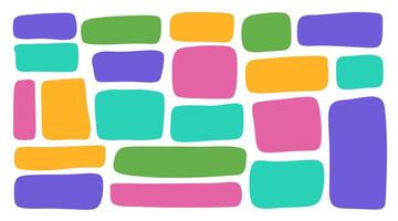 Hand drawn rectangle frame set. Doodle frame for textbox. Geometric Doodle border vector