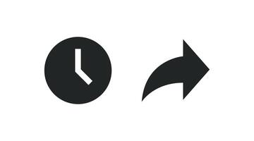 Watch later and share icon vector