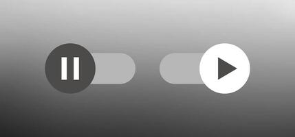 Autoplay button icon. auto play media buttons vector