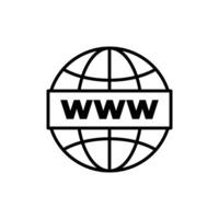 internet web site icon design line style vector