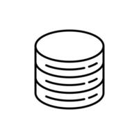 database icon design concept line style vector