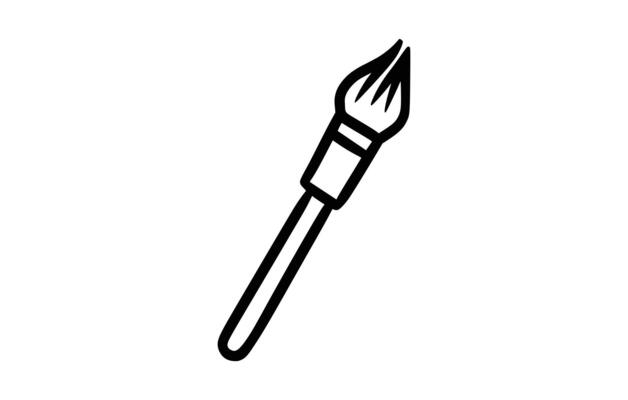 paint tool icon illustration isolated on white background.