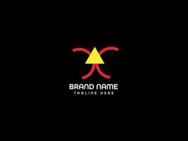 a logo for a brand name called a triangle. vector