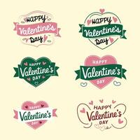 Valentines Day Concept Labels And Badges vector
