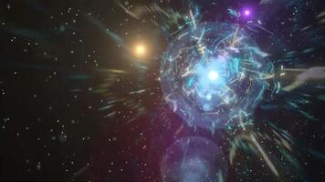 4k Colorful Space Time Portal Motion Background video