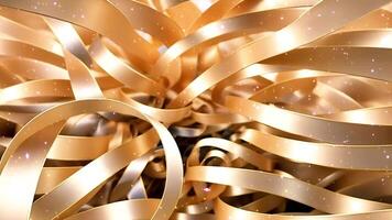 3D rendering Abstract Ribbon animation video