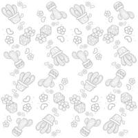 random cactus pattern vector