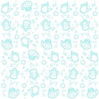 random teapot pattern vector