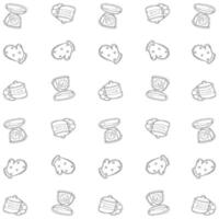 baking equipment pattern vector