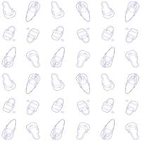 Handbag doodle pattern vector