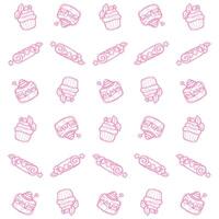 random cake pattern vector