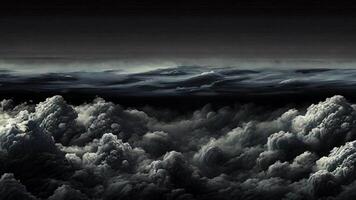 Dark clouds on a moody background video