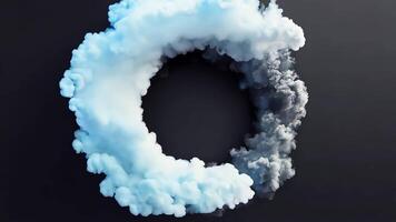 Dark background with clouded corners video