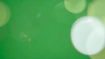 vert abstrait avec doux bokeh video