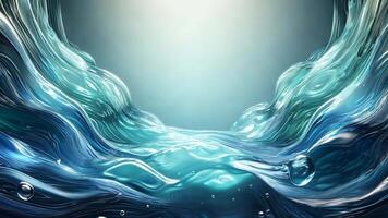 Serene water background with space for text video