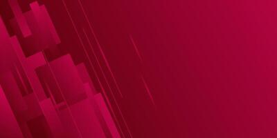 Modern abstract bright red gradient illustration on geometric background with simple rectangle pattern and lines. Cool and bright design. vector