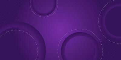 Dark purple gradient background illustrated with curve and circle shapes. Abstract background design with simple geometric style. Cool design. eps10 vector