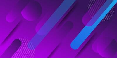 Dynamic abstract bright purple gradient illustration background with 3d view square rounded simple shadow pattern. Futuristic and luxury design. eps10 vector