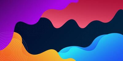 Abstract 3D wave art background design with colorful combination for design. Paper cut background. Overlapping background. eps10 vector
