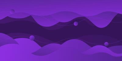 Abstract dark purple wavy background with simple pattern. Dark purple gradient color in the background. eps10 vector