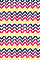 a colorful wavy pattern with red, yellow and blue stripes vector