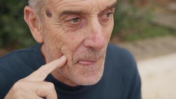 Man Eats Something Deliciously Good Food Seated In The Park video