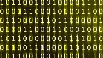 Digital Binary Code Background Yellow video