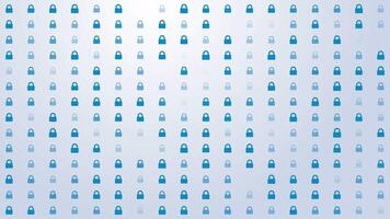 Padlock Unlock Icon Pattern Background Loop video