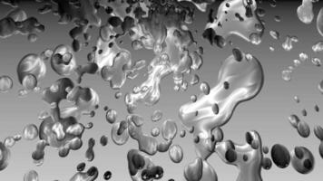 Animation of a background in steel color in the form of liquid metal. video