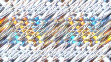 Animation of Moving Elements in the Form of Optical Glass Rainbow Wave. video