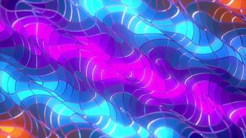 Animated Optical Wave Movement in the Form of Stained Glass Windows. video