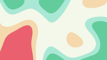 Pastel colored abstract shapes in a flowing design, great for background, digital art, graphic design, and modern concepts. video