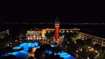 Luxurious Aerial View of Venecia Palace Hotel, Antalya, Turkey 07.21.2024 video