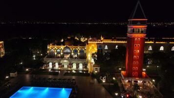 Aerial View of Venecia Palace Hotel Territory, Antalya, Turkey 07.21.2024 video