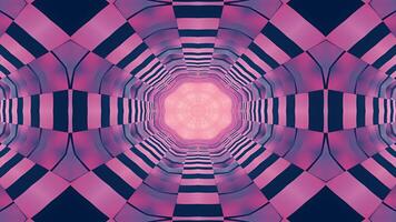 A symmetrical, abstract design with swirling patterns in pink and dark hues. video