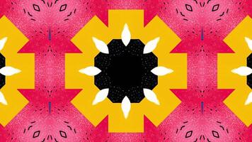 A vibrant geometric pattern featuring bold colors and shapes, suitable for graphic design. video