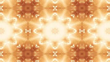 A symmetrical, abstract design featuring a star pattern with glowing, warm colors. video