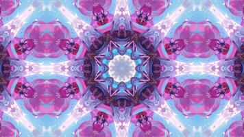 A symmetrical, kaleidoscopic pattern in blue tones, evoking a sense of tranquility and harmony. video