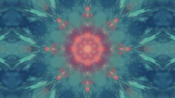 Abstract kaleidoscopic pattern with soft colors and intricate designs. video