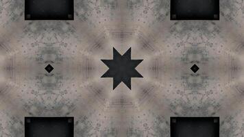 A symmetrical star pattern with a textured background, creating a visually striking design. video