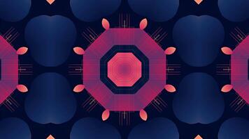 Abstract geometric design with circles and shapes in vibrant colors. video