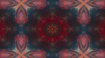 A vibrant, abstract star design radiating warm colors, creating a dynamic visual effect. video